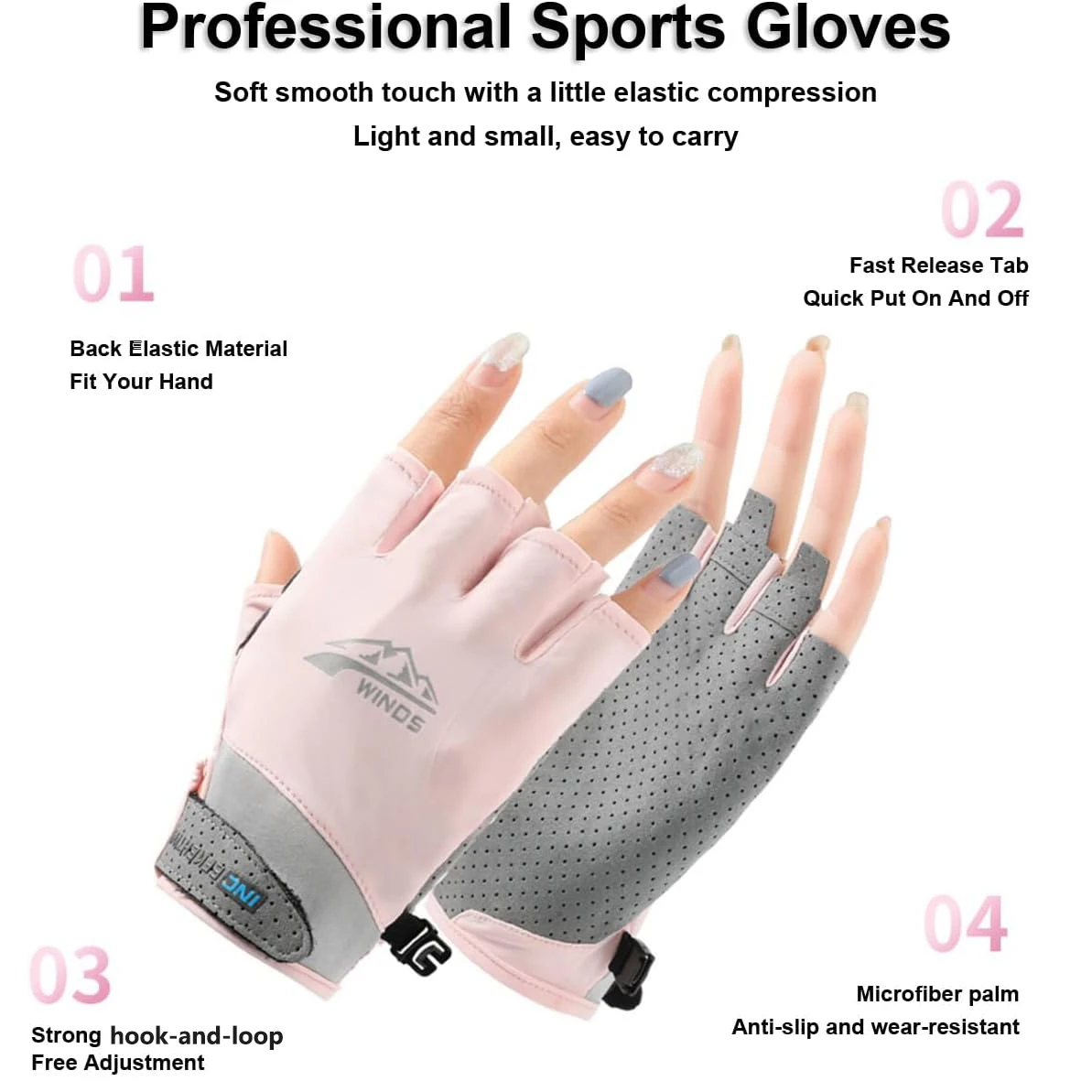 1 Pair Fingerless Driving/Fish - Fishing Kayak Anchor ulasan dan harga