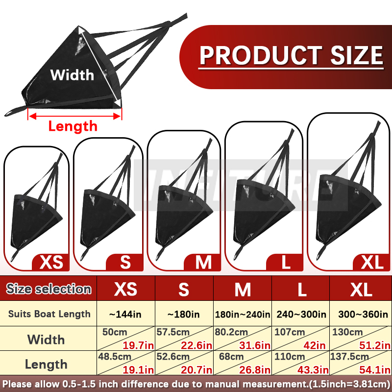 18-53'' Sea Drogue Anchor Floa - Fishing Kayak Anchor ulasan dan harga