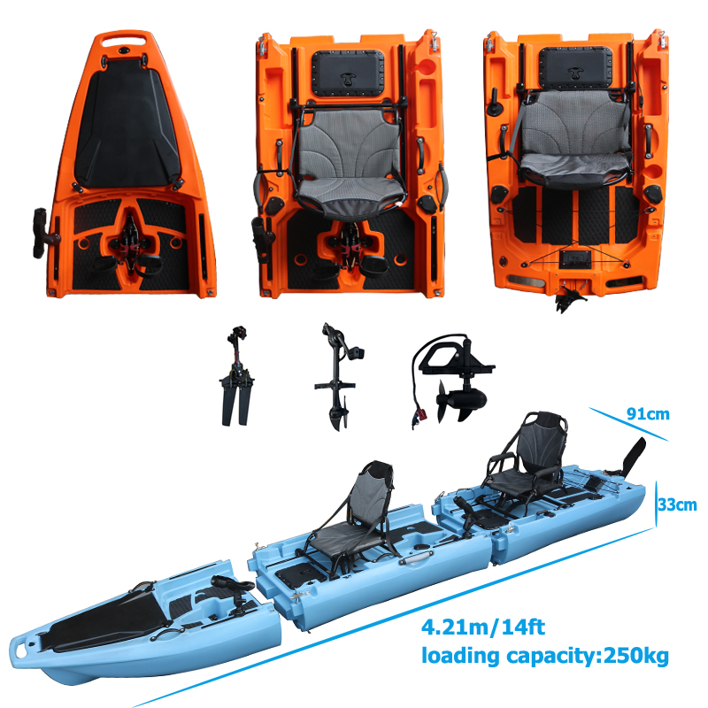 14FT 2 Person Detachable  Peda - Fishing Kayak Seat ulasan dan harga
