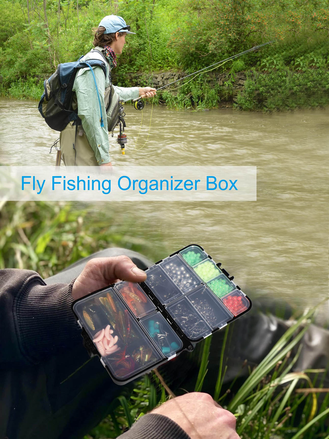 Small Tackle Box Organizer Min - Fishing Kayak Crate ulasan dan harga