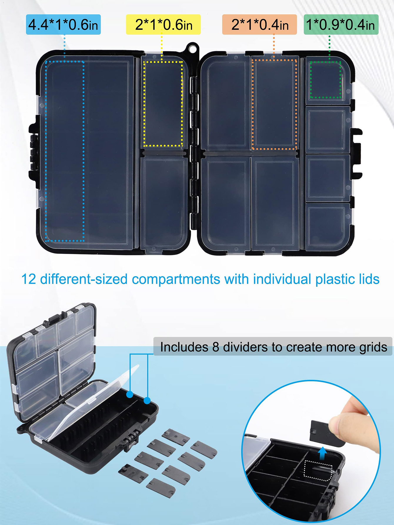 Small Tackle Box Organizer Min - Fishing Kayak Crate ulasan dan harga